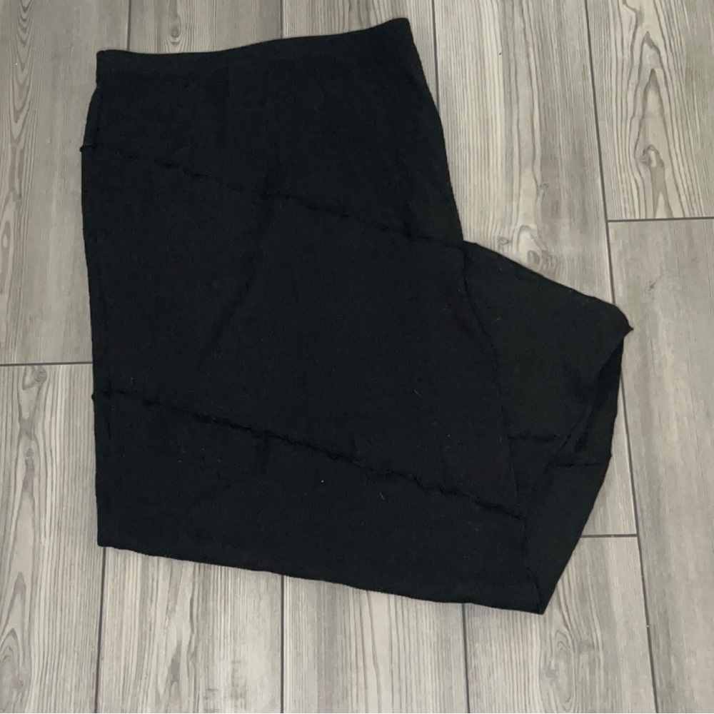 Princess Polly black ribbed maxi skirt